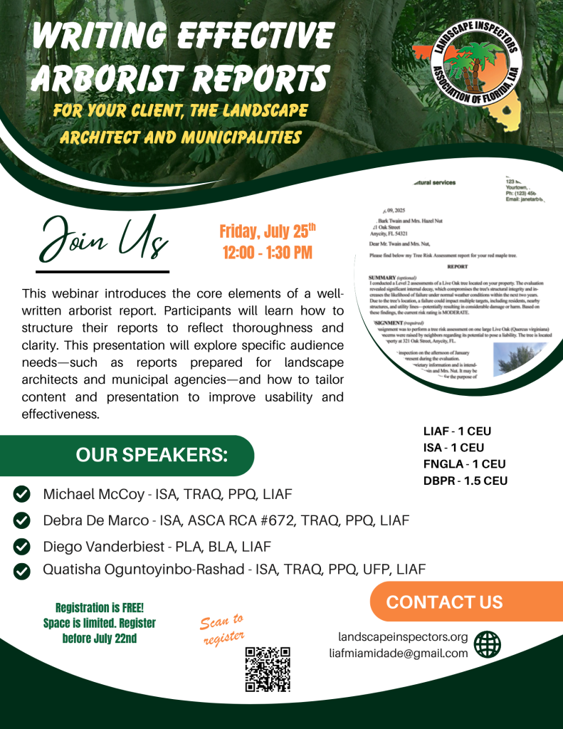 Arborist Report Writing